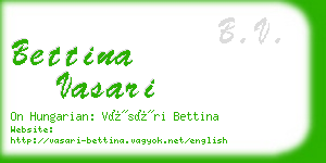 bettina vasari business card